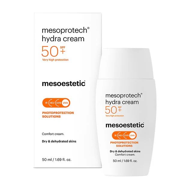 Mesoestetic mesoprotech® hydra cream | Увлажняющий солнцезащитный крем для сухой кожи SPF50+ 50 мл