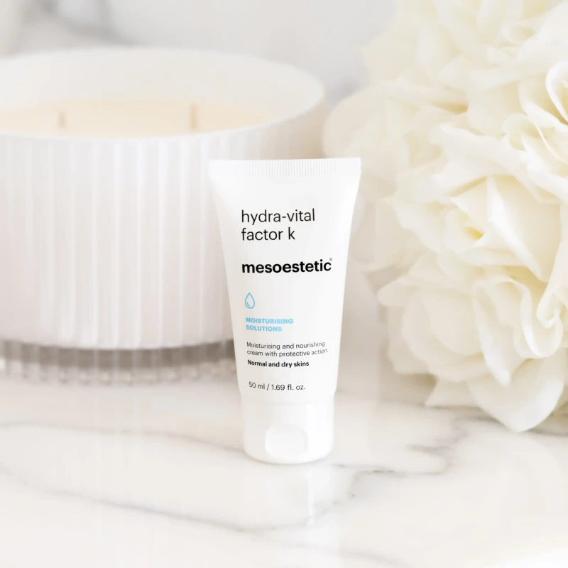 Mesoestetic hydra-vital factor k | Maitinantis ir intensyviai drėkinantis veido kremas 50 ml