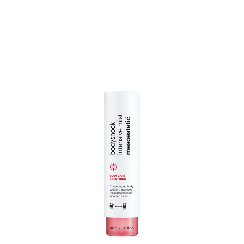 Mesoestetic bodyshock® intensive mist | Intensyvus dvifazis kūno koncentratas vietiniams riebalų kaupimams ir celiulito požymių mažinimui 2 × 35 ml
