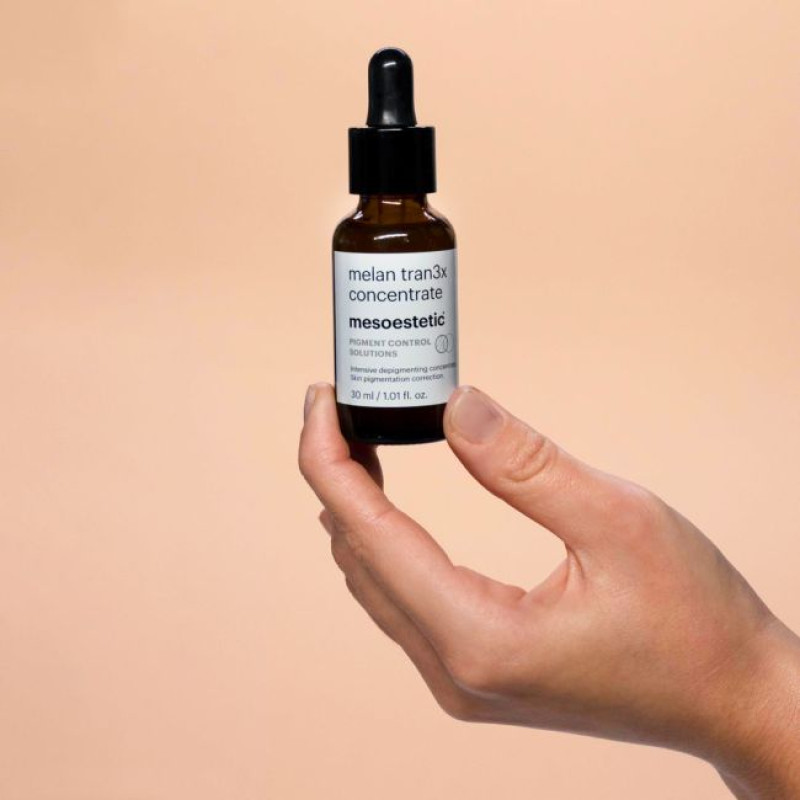 Mesoestetic melan tran3x concentrate | Интенсивная антипигментная сыворотка с транексамовой кислотой 30 мл