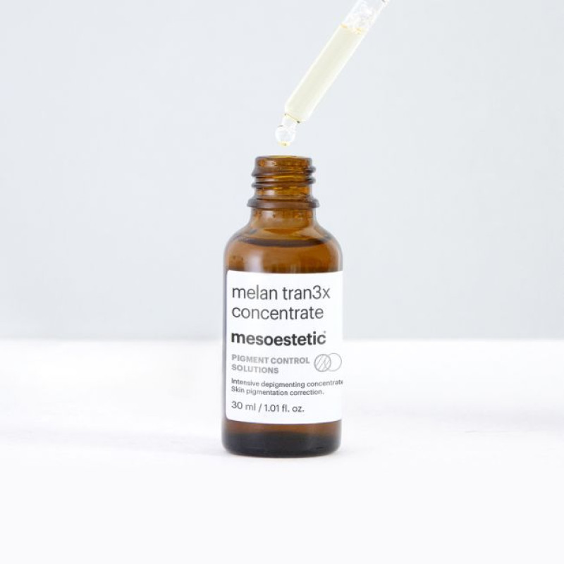 Mesoestetic melan tran3x concentrate | Интенсивная антипигментная сыворотка с транексамовой кислотой 30 мл
