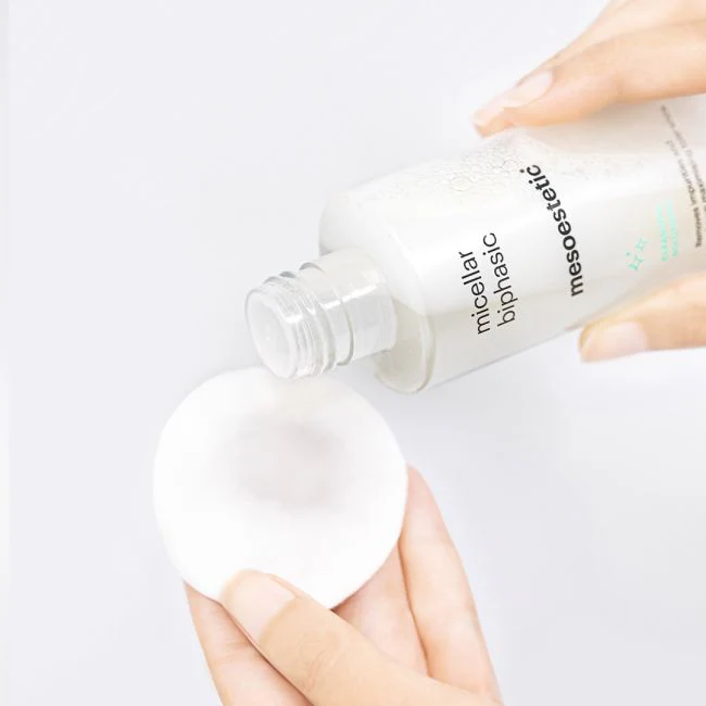 Mesoestetic micellar biphasic | Двухфазное средство для снятия макияжа с глаз и губ 150 мл