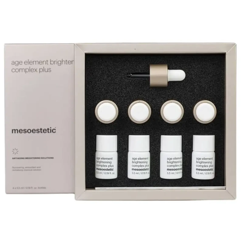 Mesoestetic age element® brightening complex plus | Koncentruotas vitamino C serumas intensyviam 4 savaičių kursui 5,5 ml × 4