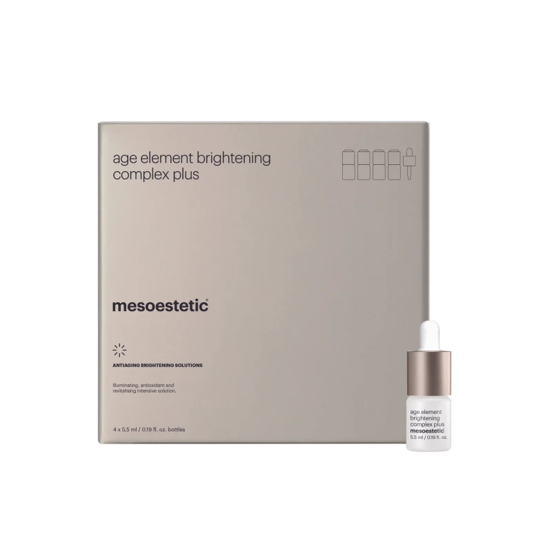 Mesoestetic age element® brightening complex plus | Koncentruotas vitamino C serumas intensyviam 4 savaičių kursui 5,5 ml × 4