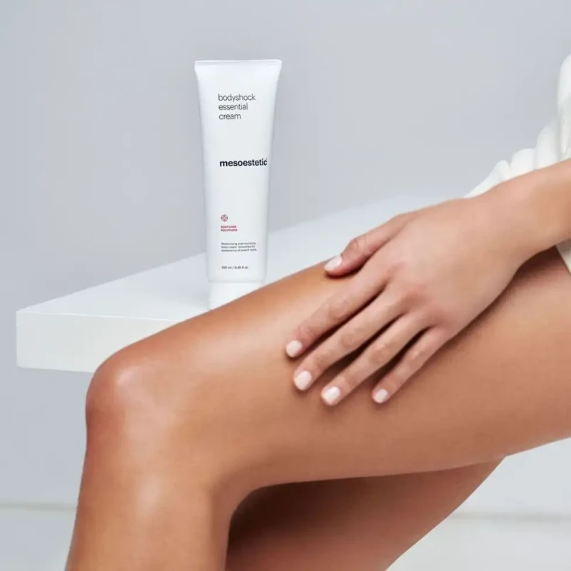 Mesoestetic bodyshock® essential cream | Drėkinamasis ir maitinamasis kūno kremas strijų mažinimui 250 ml