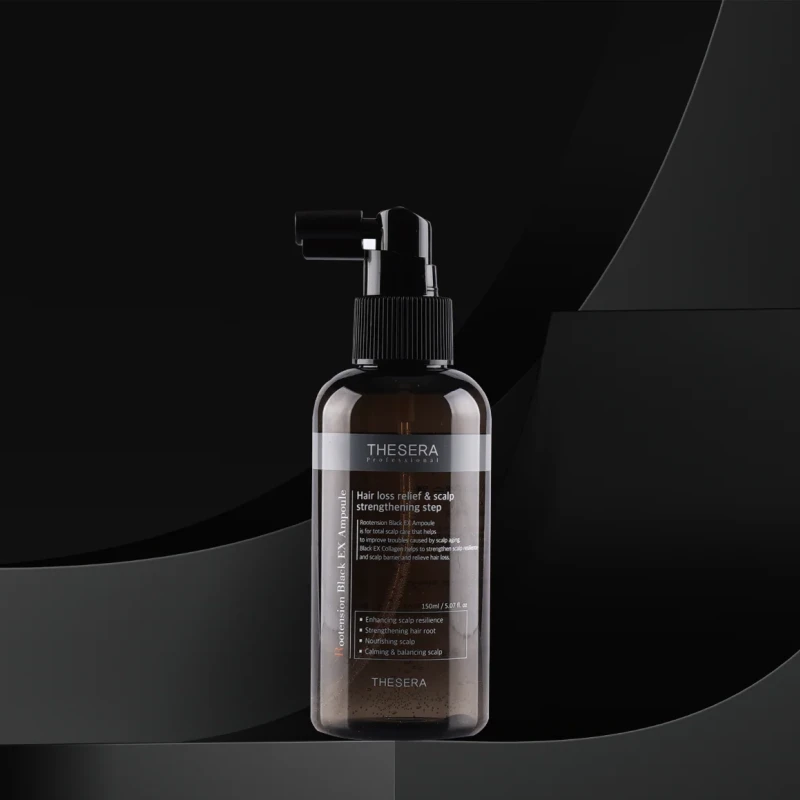 Thesera Rootension Black Ex Ampoule | Интенсивная сыворотка против выпадения волос 150 мл