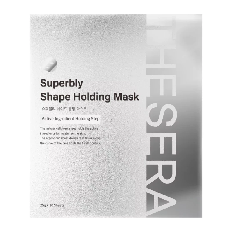 THESERA Superbly Shape Holding Mask | Bioceliuliozinė veido kaukė su liftingo efektu 10 vnt.
