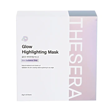 THESERA Glow Highlighting Mask | Spalvą Suteikianti Veido Kaukė 10 x 25 g