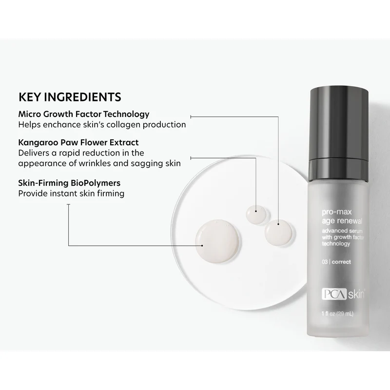 PCA Skin Pro-Max Age Renewal | Сыворотка с факторами роста 29 мл