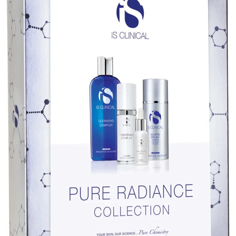 iS Clinical Pure Radiance Collection | Šviesinanti veido priežiūros priemonių rinkinys tolygesnei odos spalvai