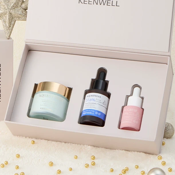 Keenwell Snow Drops Aquasphera Set | Intensyviai drėkinantis veido priežiūros rinkinys