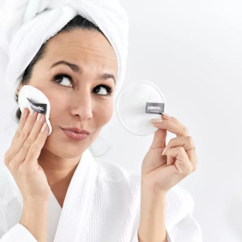 Celestetic Eco Remover Pads | Pakartotinai naudojami makiažo valymo diskeliai 16 vnt.
