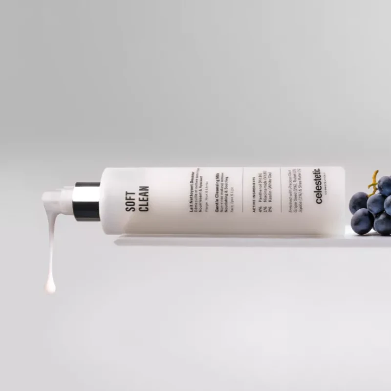 Celestetic Soft Clean | Švelnus valomasis pienelis sausai ir jautriai odai 200 ml