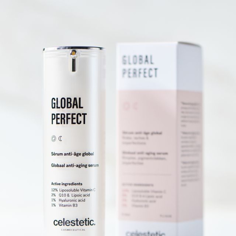 Celestetic Global Perfect | Anti-age serumas su C vitaminu ir Q10 30 ml