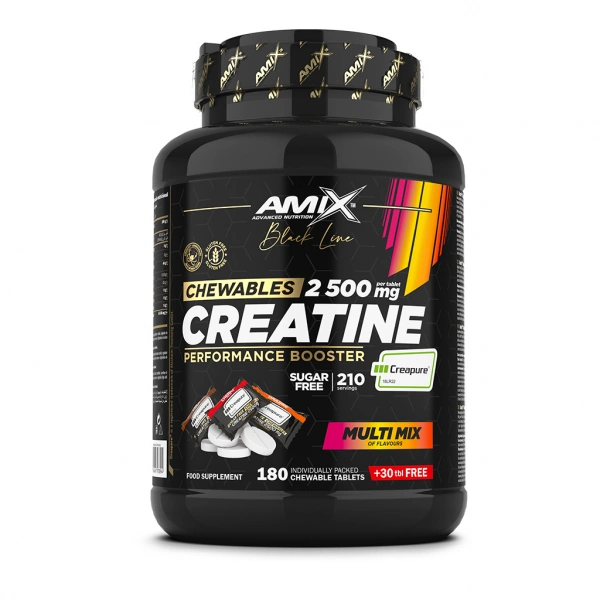 Amix Creatine Creapure | Kreatino saldainiai 210 tablečių