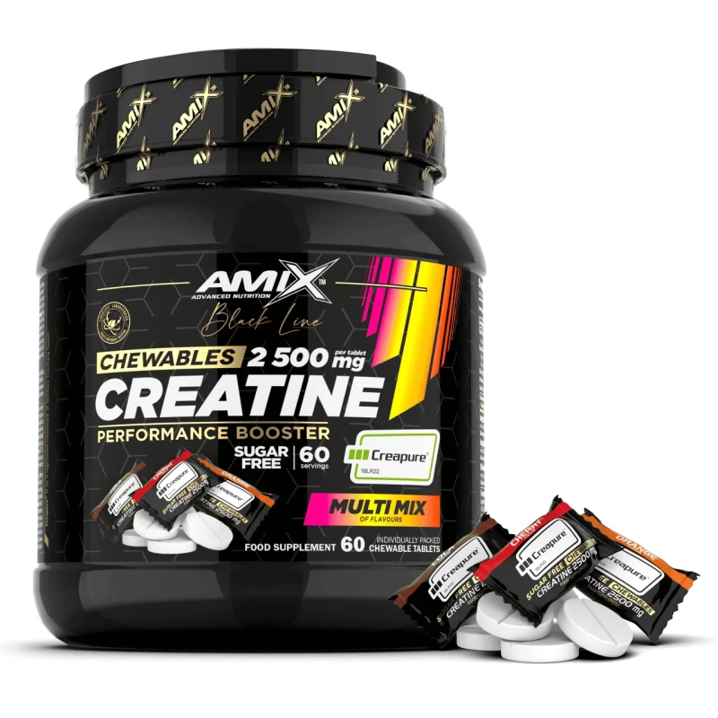 Amix Creapure | Kreatino saldainiai 60 tablečių
