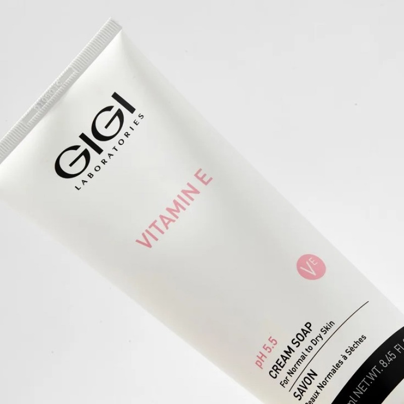 GIGI Vitamin E Cream Soap pH 5.5 | Švelnus valomasis kremas muilas 250 ml