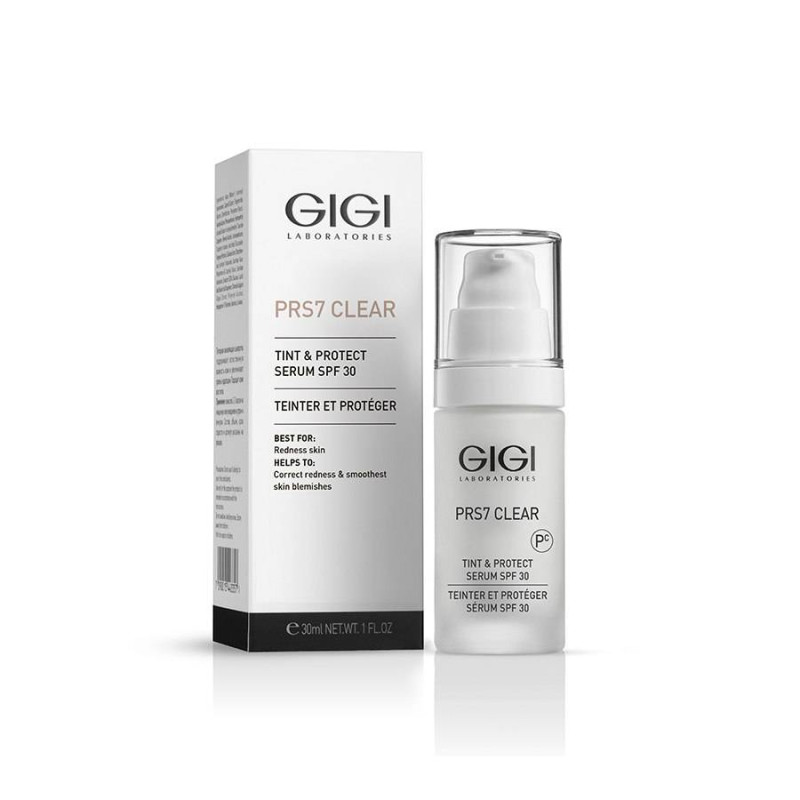 GIGI PRS7 Clear Tint & Protect SPF30 | Tonuojantis SPF kremas jautriai odai 30 ml
