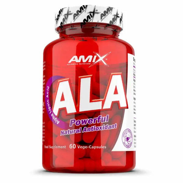 Amix ALA | Alfa lipo rūgštis 60 kapsulių