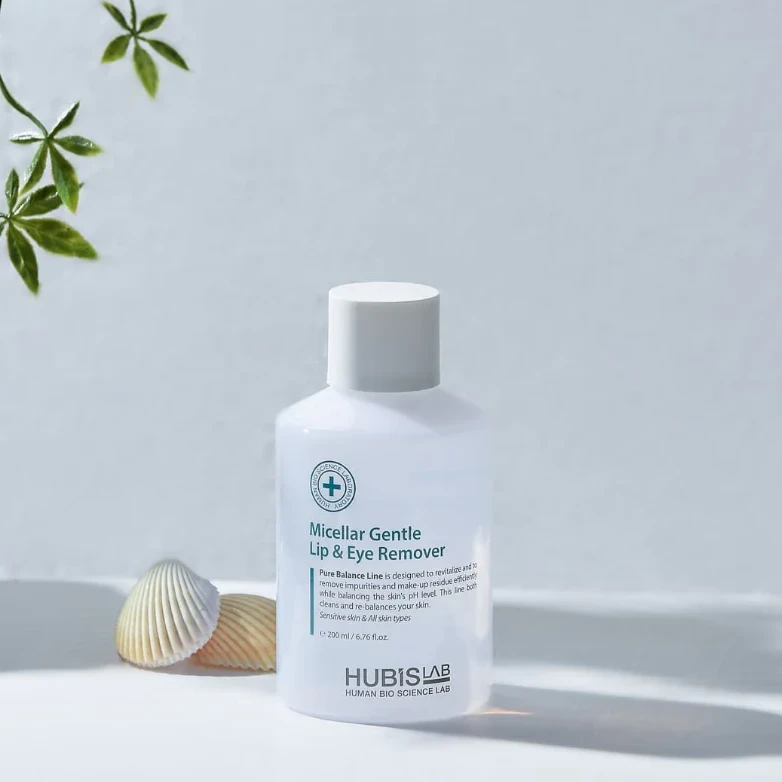 HUBISLAB Micellar Gentle Lip & Eye Remover | Švelnus micelinis akių ir lūpų valiklis 200 ml
