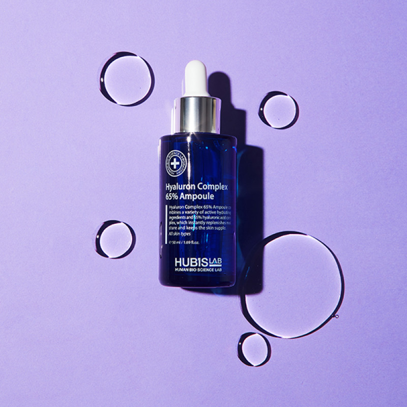 HUBISLAB Hyaluron Complex 65% Ampoule | Intensyviai drėkinanti ampulė su hialurono rūgštimi 50 ml
