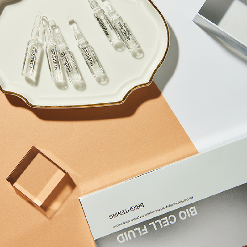 HUBISLAB Bio Cell Brightening Fluid | Šviesinamosios ampulės odos spindesiui 2 ml × 12 vnt.