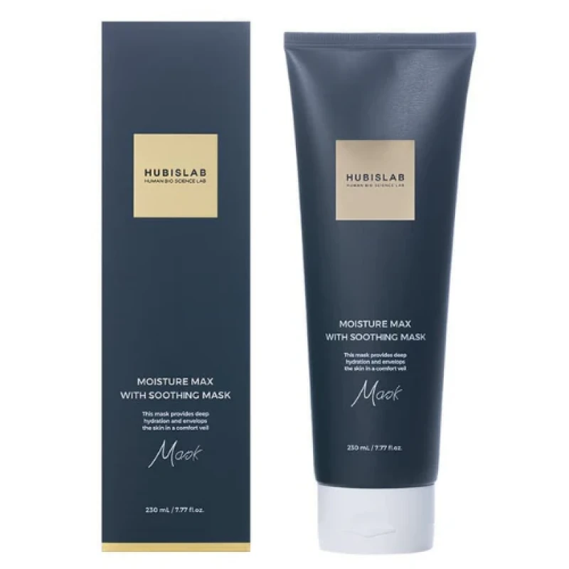 HUBISLAB Moisture Max with Soothing Mask | Raminanti ir drėkinanti veido kaukė 230 ml