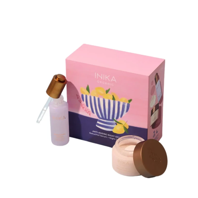INIKA Anti-Ageing Night Duo | Dovanų rinkinys