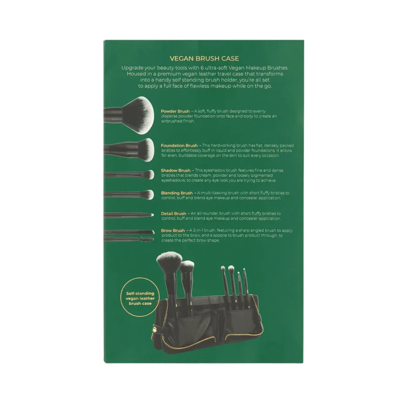 INIKA Natural Vegan Brush Case | Dovanų rinkinys