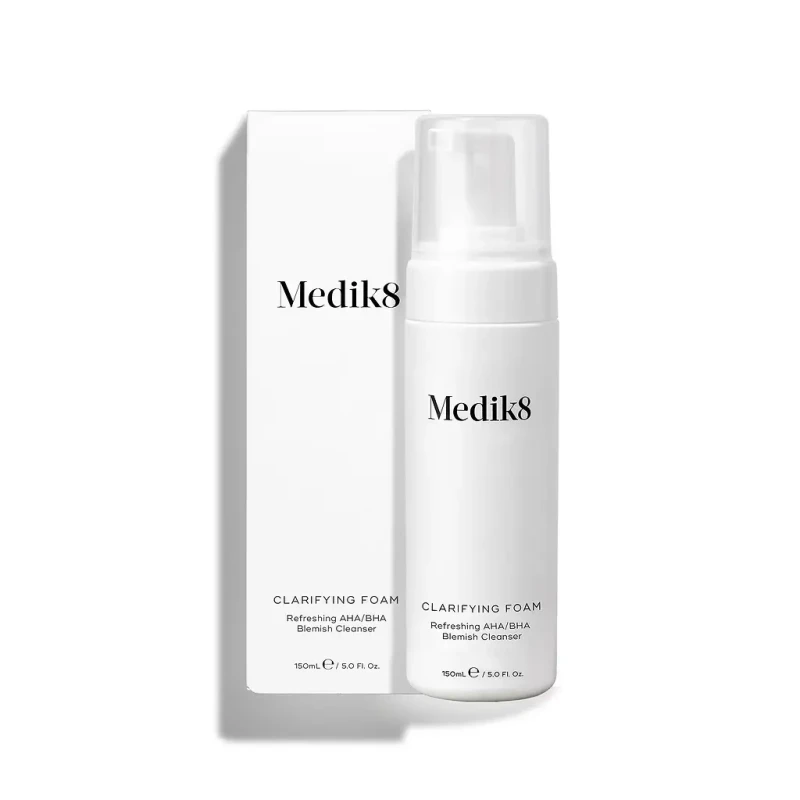 Medik8 Clarifying Foam | Valomosios AHA/BHA putos problematiškai odai 150 ml