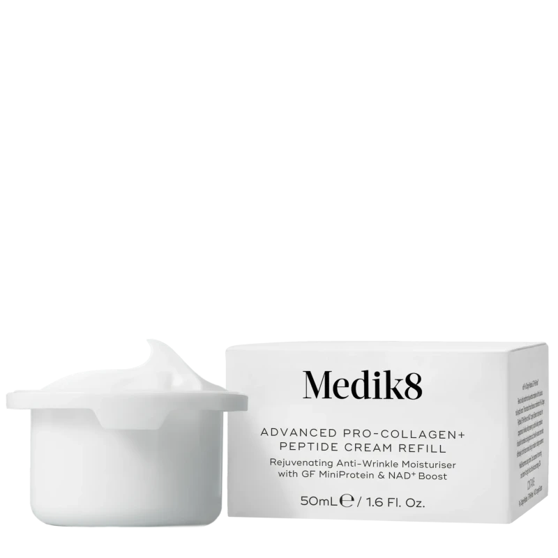 Medik8 Advanced Pro-Collagen+ Peptide Cream Refill | Kolageno stimuliuojantis peptidų kremo užpildas 50 ml