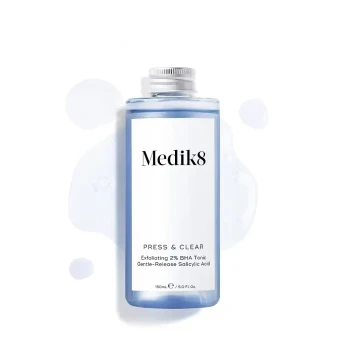 Medik8 Press & Clear Refill | Pildomas BHA tonikas probleminiaiems odos tipams 150 ml