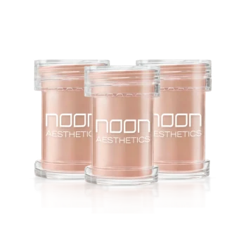 NOON Brush & Go papildījums SPF50 | Mineralinis SPF pudros įdėklas riebiai ir probleminei odai, vidutinis atspalvis 02, 3 × 5 ml