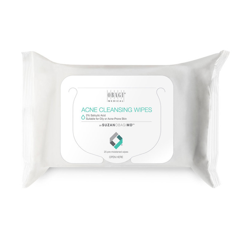 Obagi SUZANOBAGIMD Acne Cleansing Wipes | Очищающие салфетки от акне 25 шт