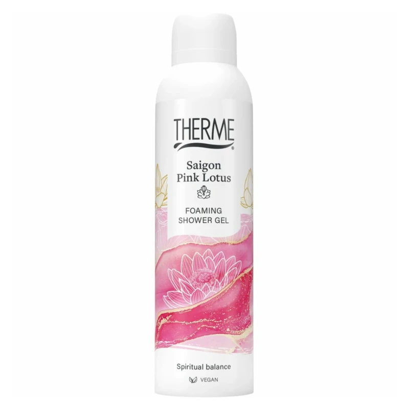 Therme Saigon Pink Lotus putojantis dušo gelis | Dušo putos 200 ml