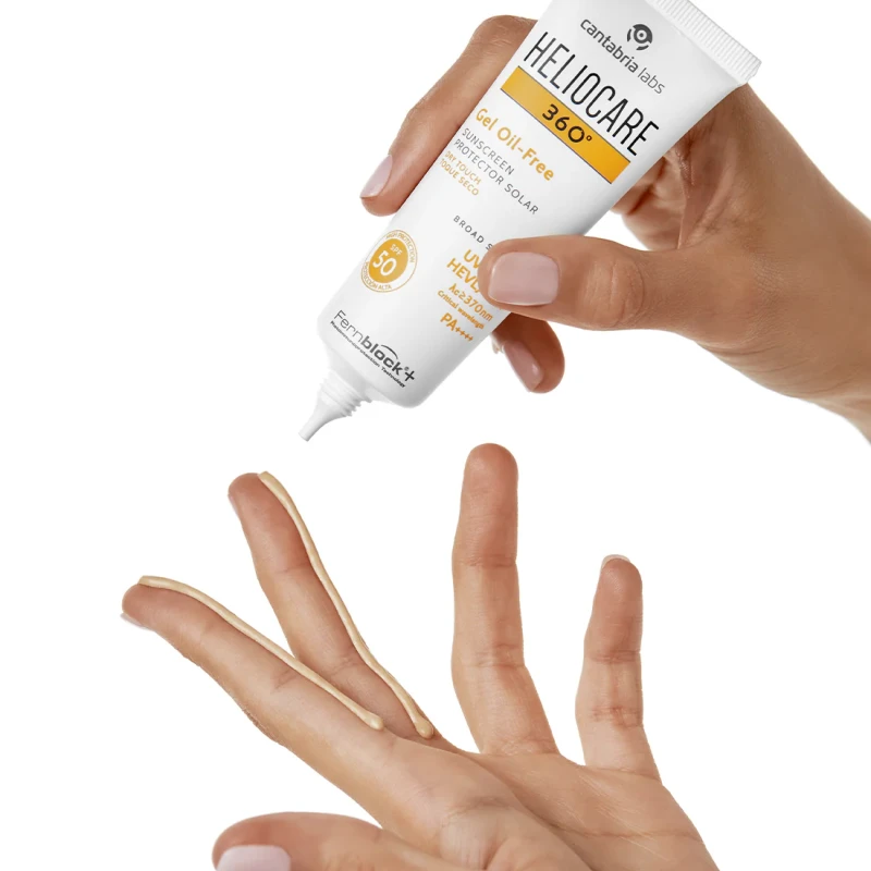 HELIOCARE 360° GELIS, BEZ ALIEJAUS, SPF 50 | Riebioms ir spuoguotai odai, 50 ml