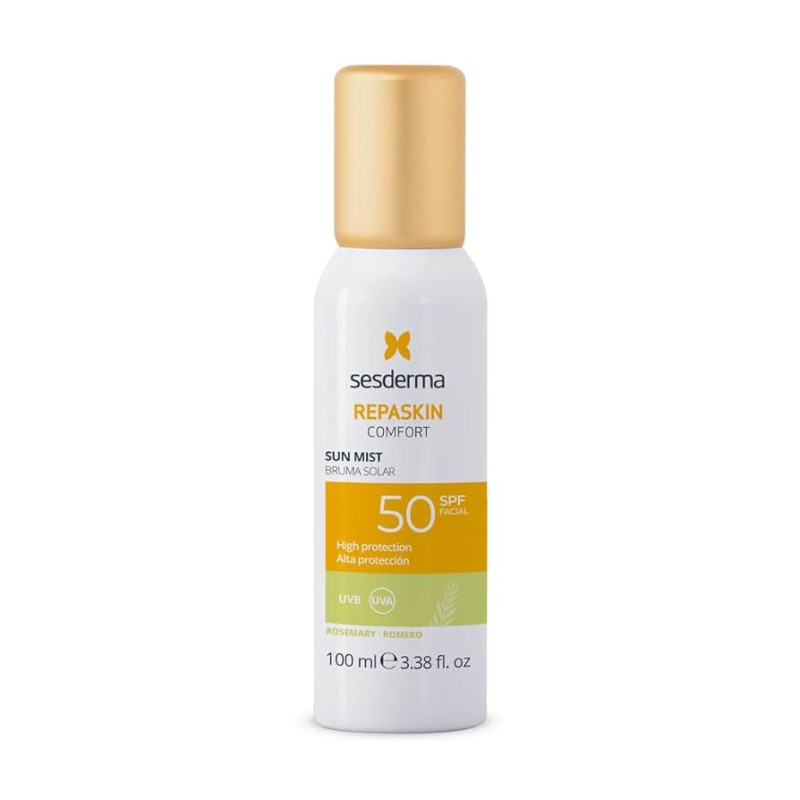 Sesderma Repaskin Comfort Sun Mist Rosemary SPF50 | Защитный солнцезащитный спрей с ароматом розмарина и SPF50 100 мл