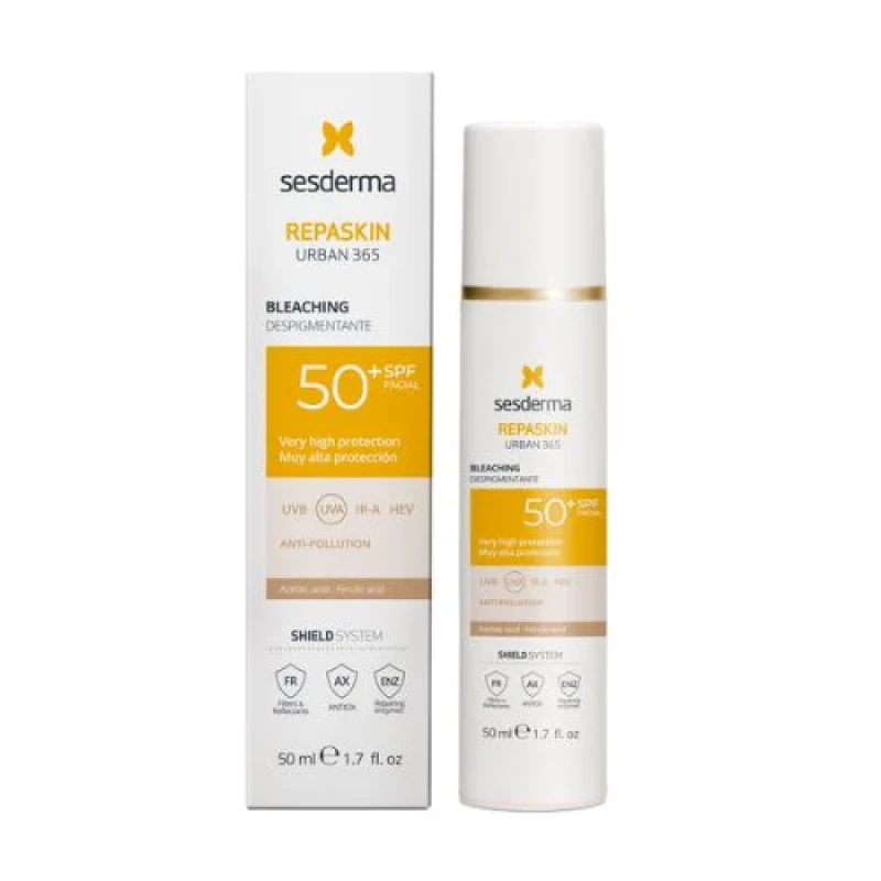 Sesderma Repaskin Urban 365 Depigmenting SPF50 | Apsauginis veido kremas nuo pigmentacijos SPF50 50 ml