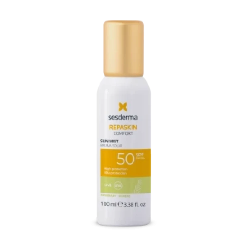 Sesderma Repaskin Comfort Sun Mist Lavender SPF50 | Apsauginis Saulės Aerozolis Su Levandų Kvapu SPF50 100 ml