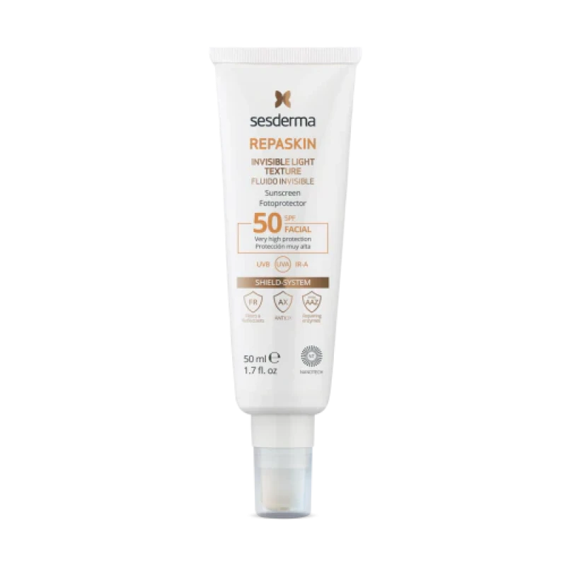 Sesderma Repaskin Invisible Light Texture SPF50 | Солнцезащитный флюид с SPF50  50 мл