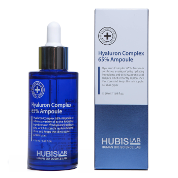 HUBISLAB Hyaluron Complex 65% Ampoule | Intensyviai drėkinanti ampulė su hialurono rūgštimi 50 ml