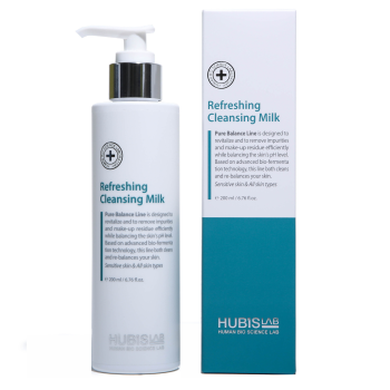 HUBISLAB Pure Balance Refreshing Cleansing Milk | Valomasis pienelis 200 ml