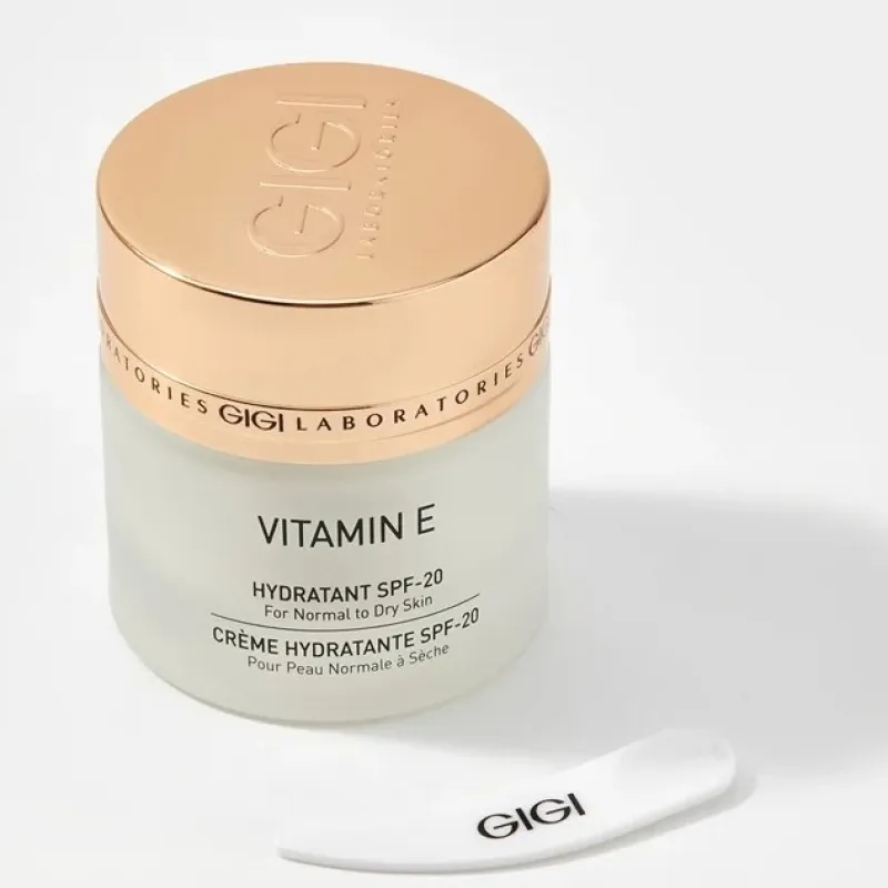 GIGI Vitamin E Moisturizer SPF20 | Drėkinamasis kremas normaliai ir sausai odai 50 ml