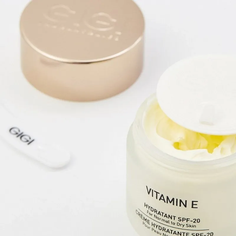 GIGI Vitamin E Moisturizer SPF20 | Drėkinamasis kremas normaliai ir sausai odai 50 ml