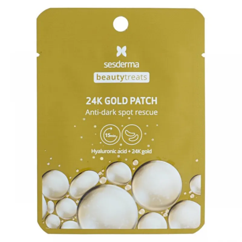 Sesderma Beauty Treats 24K Gold Patch | 24K Auksinės Akių Pleistrai 1 Porai