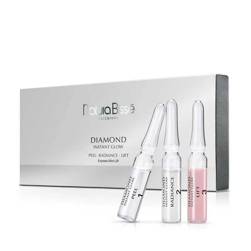Natura Bissé Diamond Instant Glow | Набор из ампул для экспресс-лифтинга в 3 шага 12 × 1,5 мл