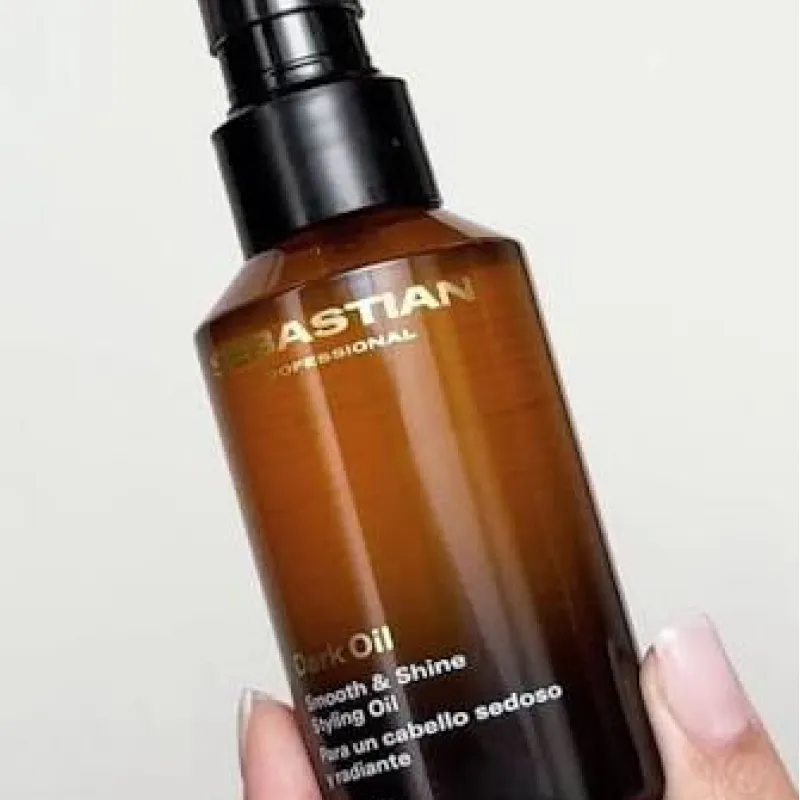 Sebastian Professional Dark Oil Smooth and Shine Styling Oil | Lengvas plaukų aliejus glotninimui ir blizgesiui 100 ml