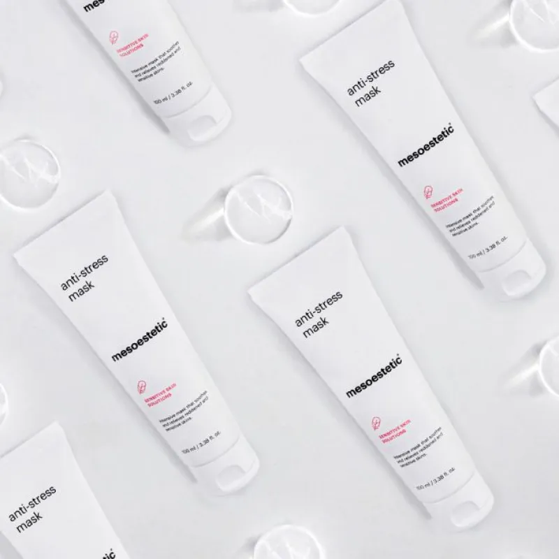 Mesoestetic anti-stress mask | Intensyviai raminanti veido kaukė jautriai ir paraudusiai odai 100 ml