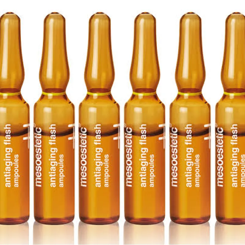 Mesoestetic antiaging flash ampoules | Priešosenėjimo ampulės su akimirksniu liftingu 10 × 2 ml