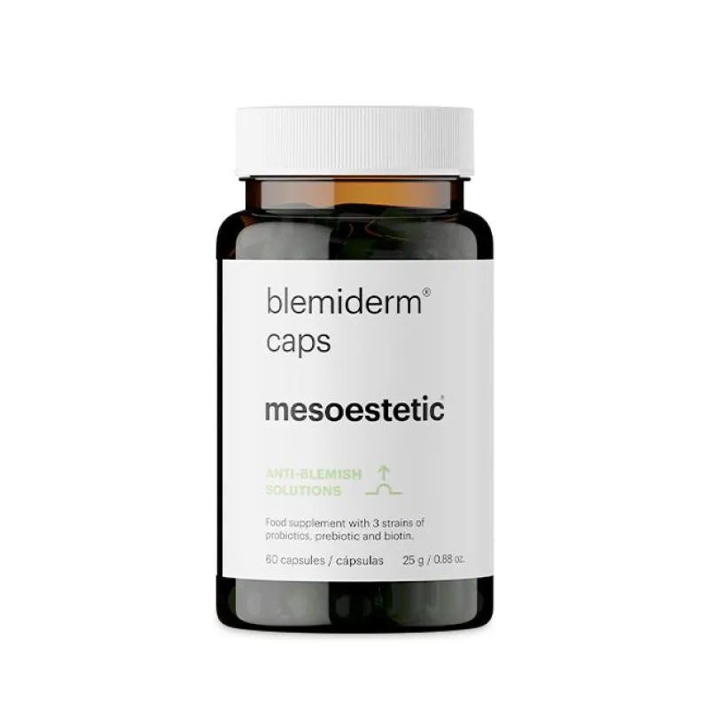 Mesoestetic blemiderm® caps | Maisto papildas jautriai, aknei linkusiai odai 60 kapsulių